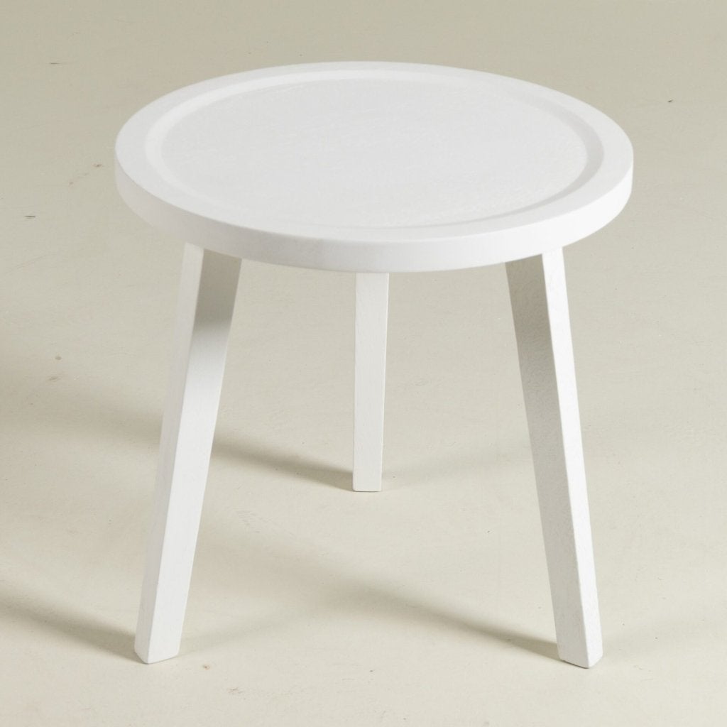 Gervasoni Gray 42 Bijzettafel Rond Wit Hout, Gervasoni, Niet ingevuld, Niet ingevuld
