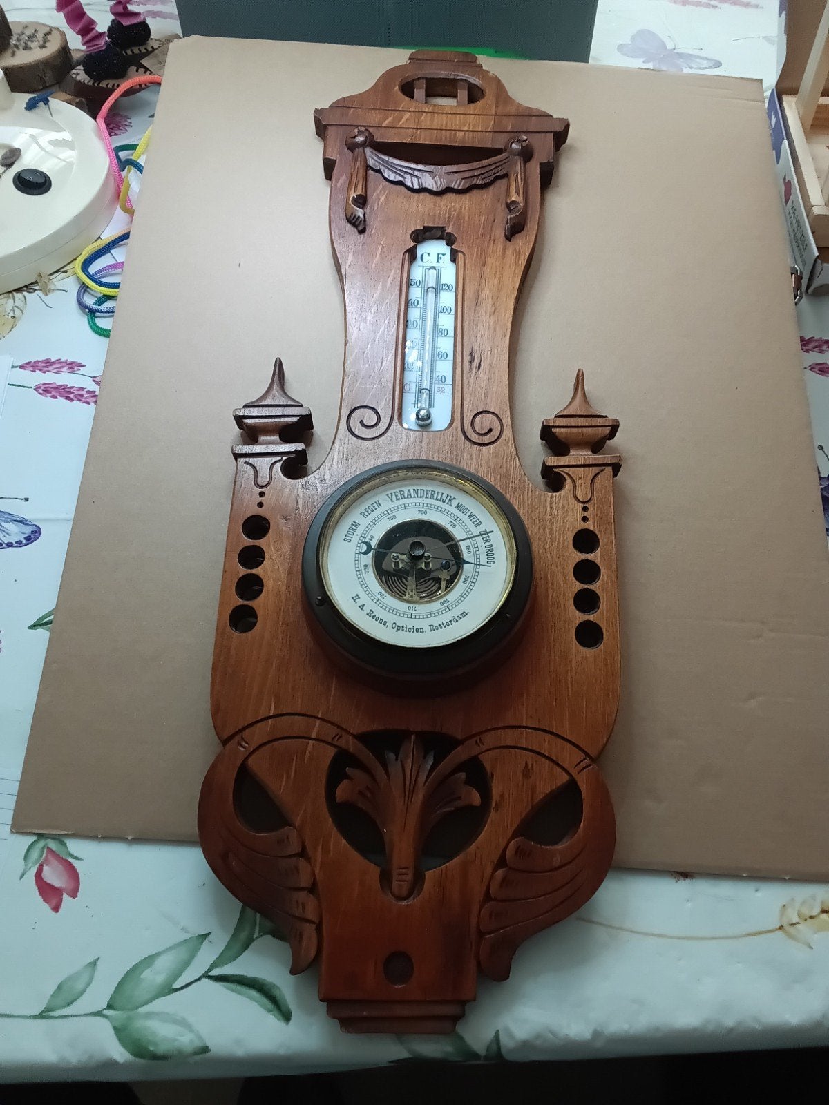 vintage antieke barometer., Ophalen of Verzenden