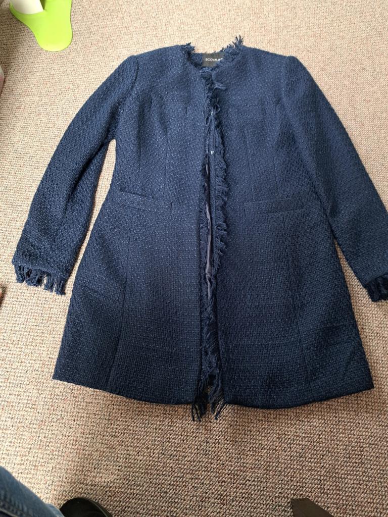 Blauw jasje, Ophalen of Verzenden, Zo goed als nieuw, Maat 38/40 (M), Blauw