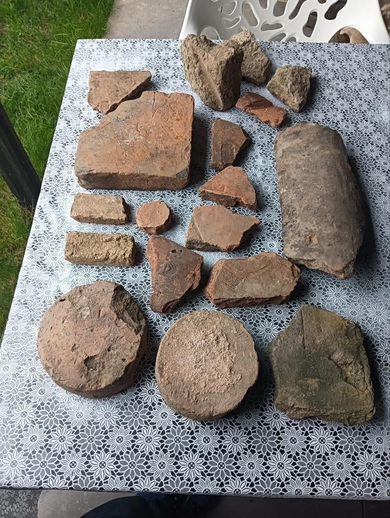 Lot romeins bouwmateriaal bodemvondsten, Ophalen of Verzenden