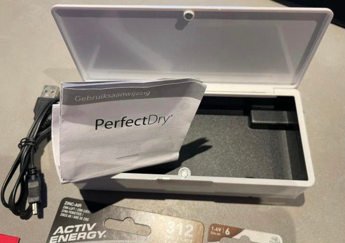 PerfectDry hoortoestel droogbox met batterijen en tester, Ophalen of Verzenden, Nieuw, Overige typen
