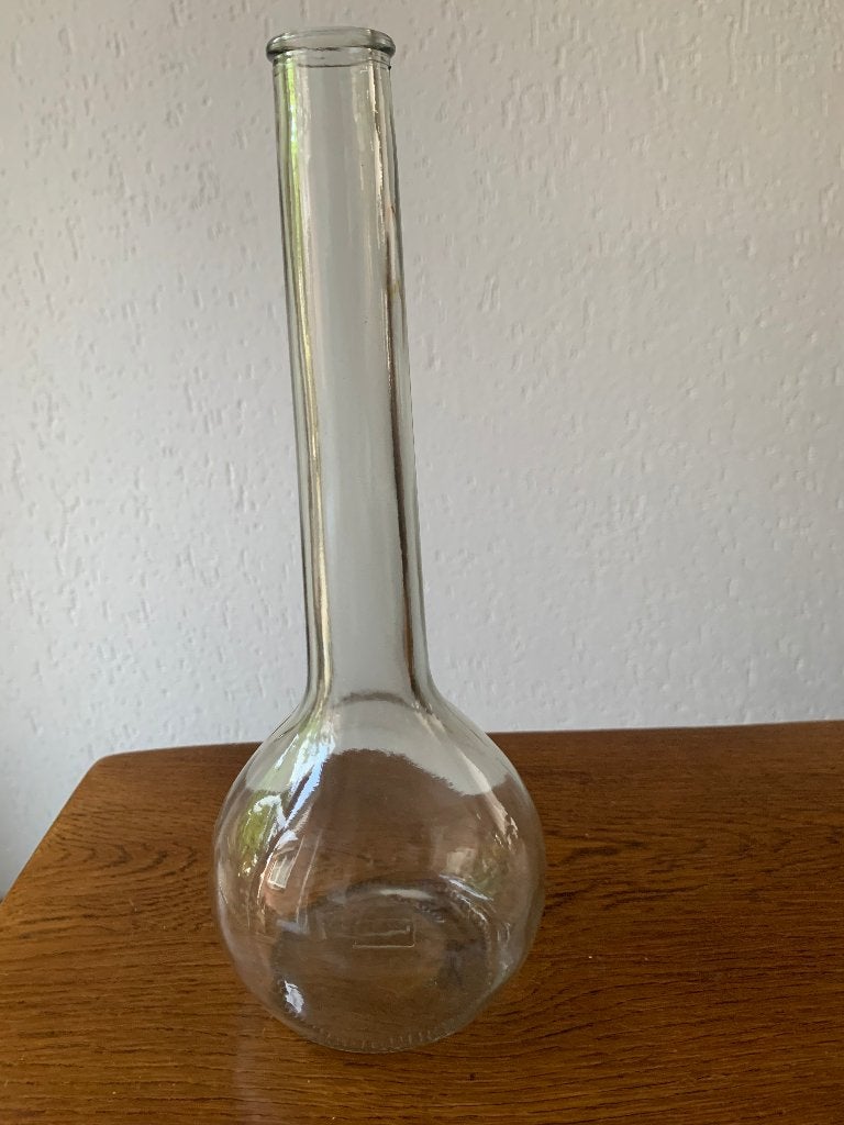 Fles/Vaas met Lange Hals Nieuw, Ophalen of Verzenden, Nieuw, Overige kleuren, Glas