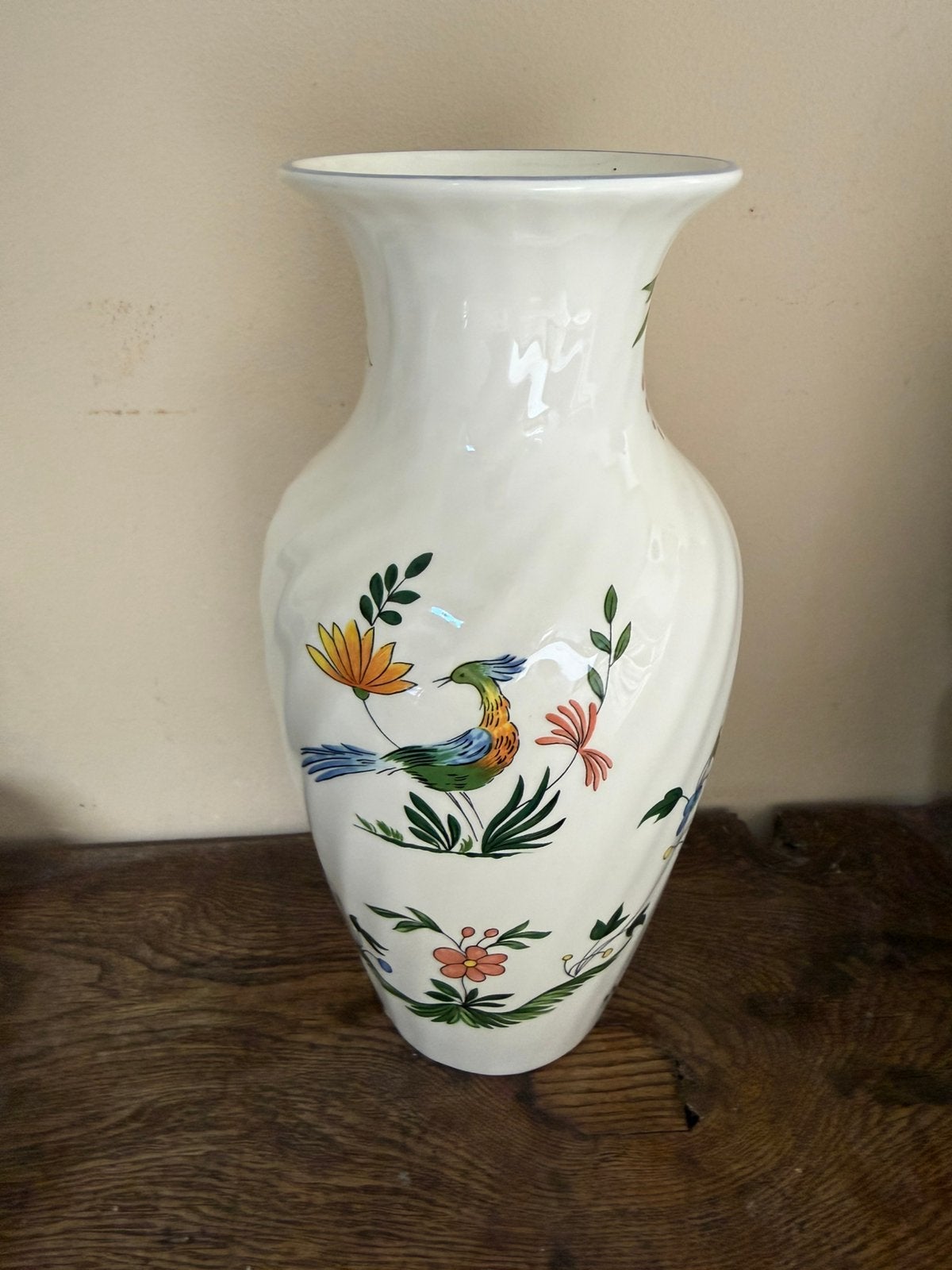 Vaas van Gien, oiseaux du paradis nieuw, Ophalen of Verzenden