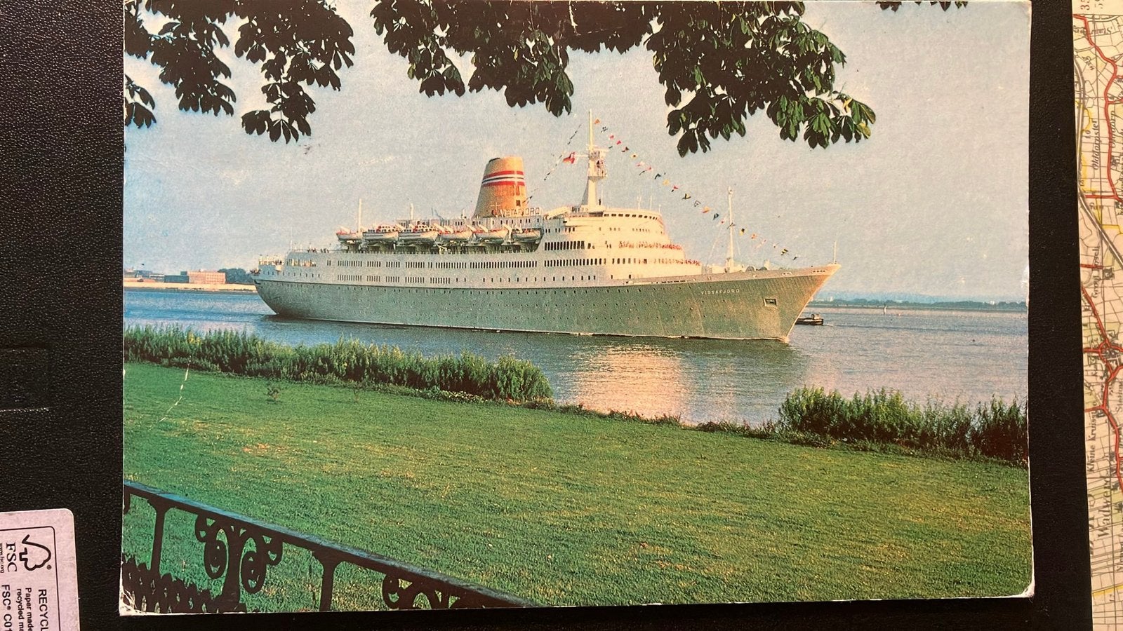 Noorwegen  VISTAFJORD kaart 1980 Spitsbergen, Ophalen of Verzenden