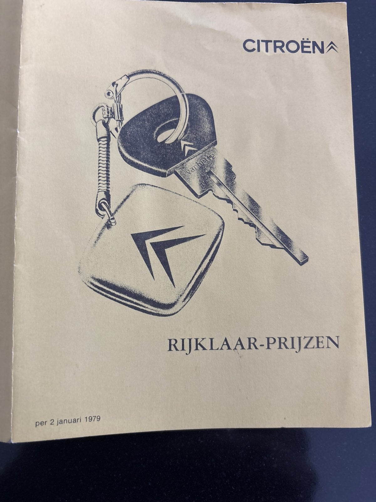 Citroën Rijklaar-Prijzen folder 1979, Ophalen of Verzenden, Zo goed als nieuw, Citroën