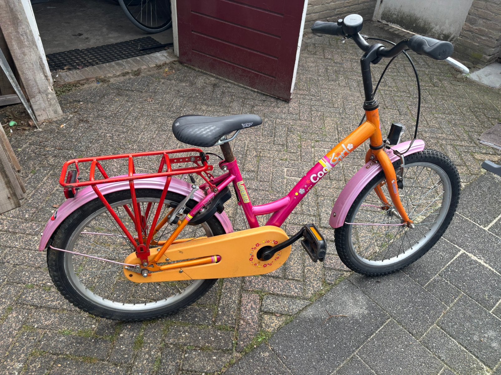 Mooie kinder fiets te koop, Ophalen of Verzenden, Gebruikt, Velgrem, 20 inch of meer