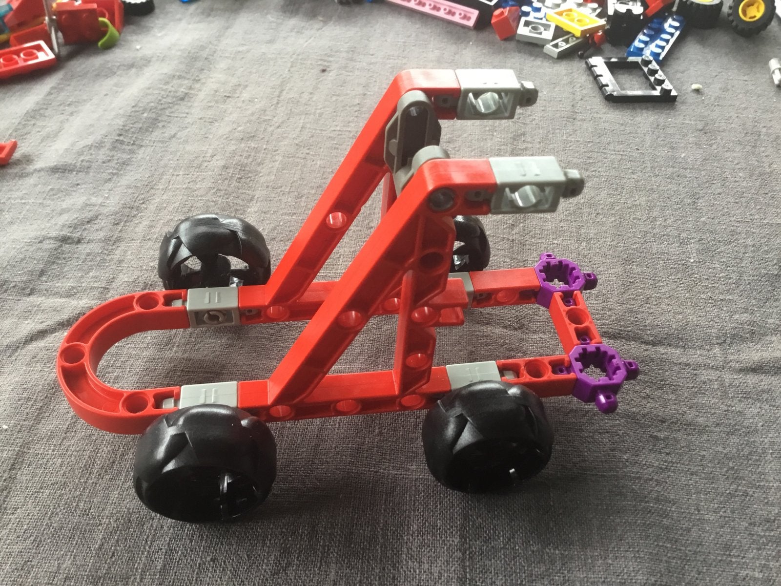Lego znap set 3510 - rood met zwarte wielen, Kinderen en Baby's, Ophalen of Verzenden, Zo goed als nieuw