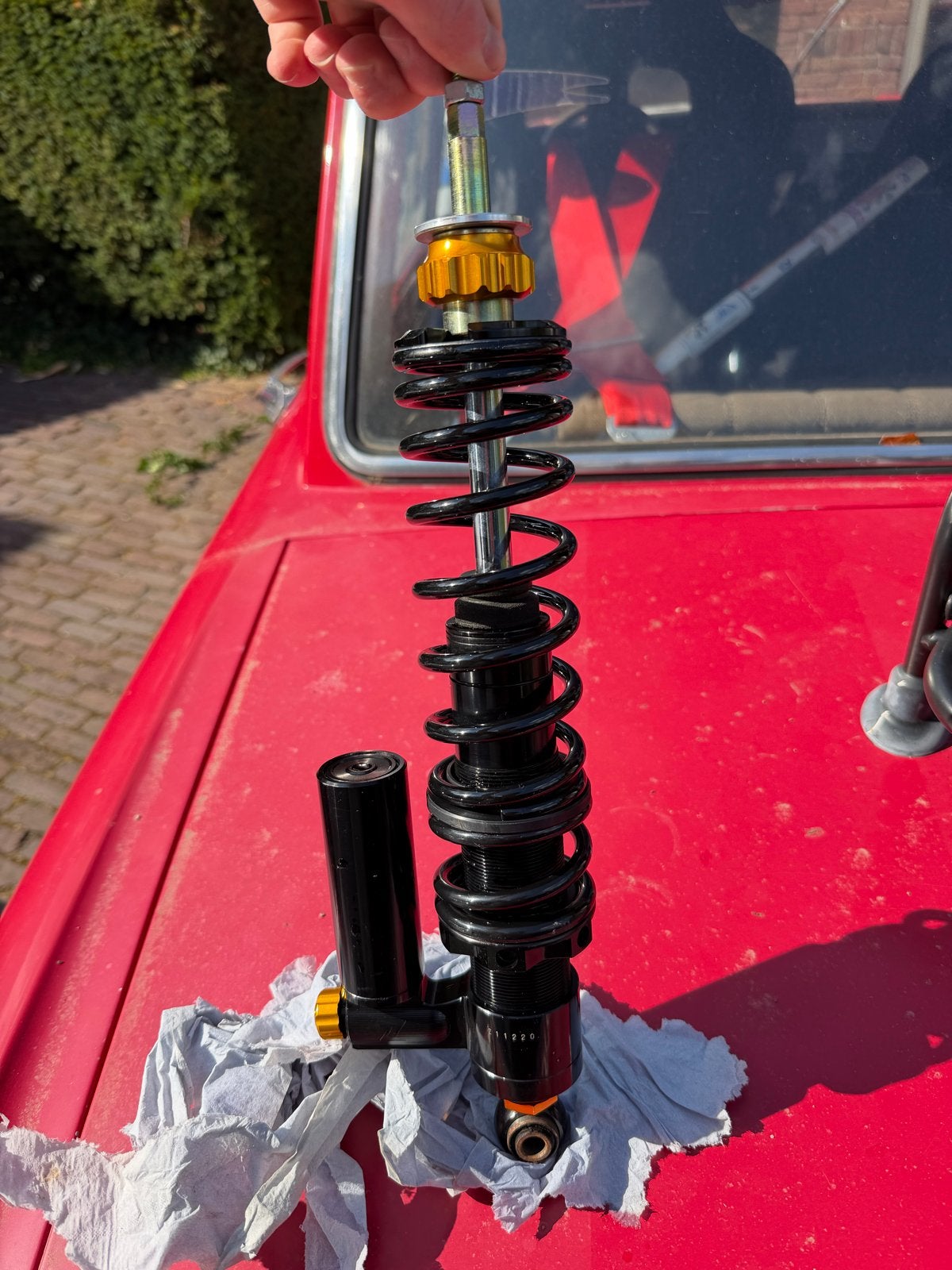 Zelioni Black Edition achterschokbreker met gastank – nieuw, Ophalen of Verzenden, Nieuw, Overige typen, Vespa