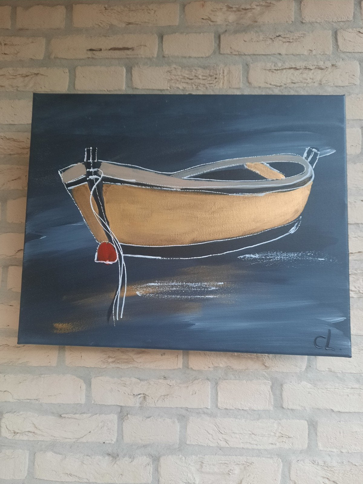 Schilderij van corrie leushuis met certificaat, Ophalen of Verzenden