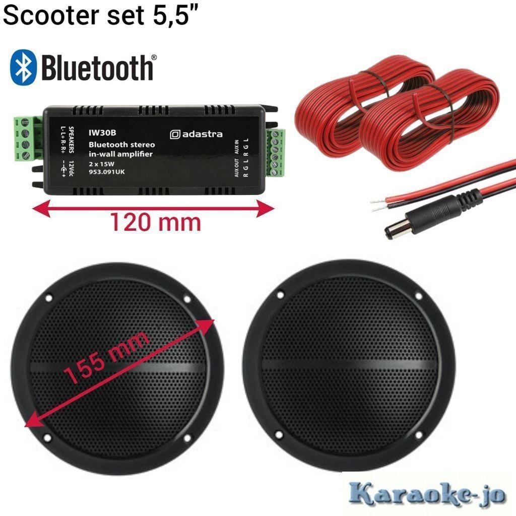 Scooter Buetooth set 5,5 inch speakers [5M-A215]., ., Nieuw, Ophalen of Verzenden, .