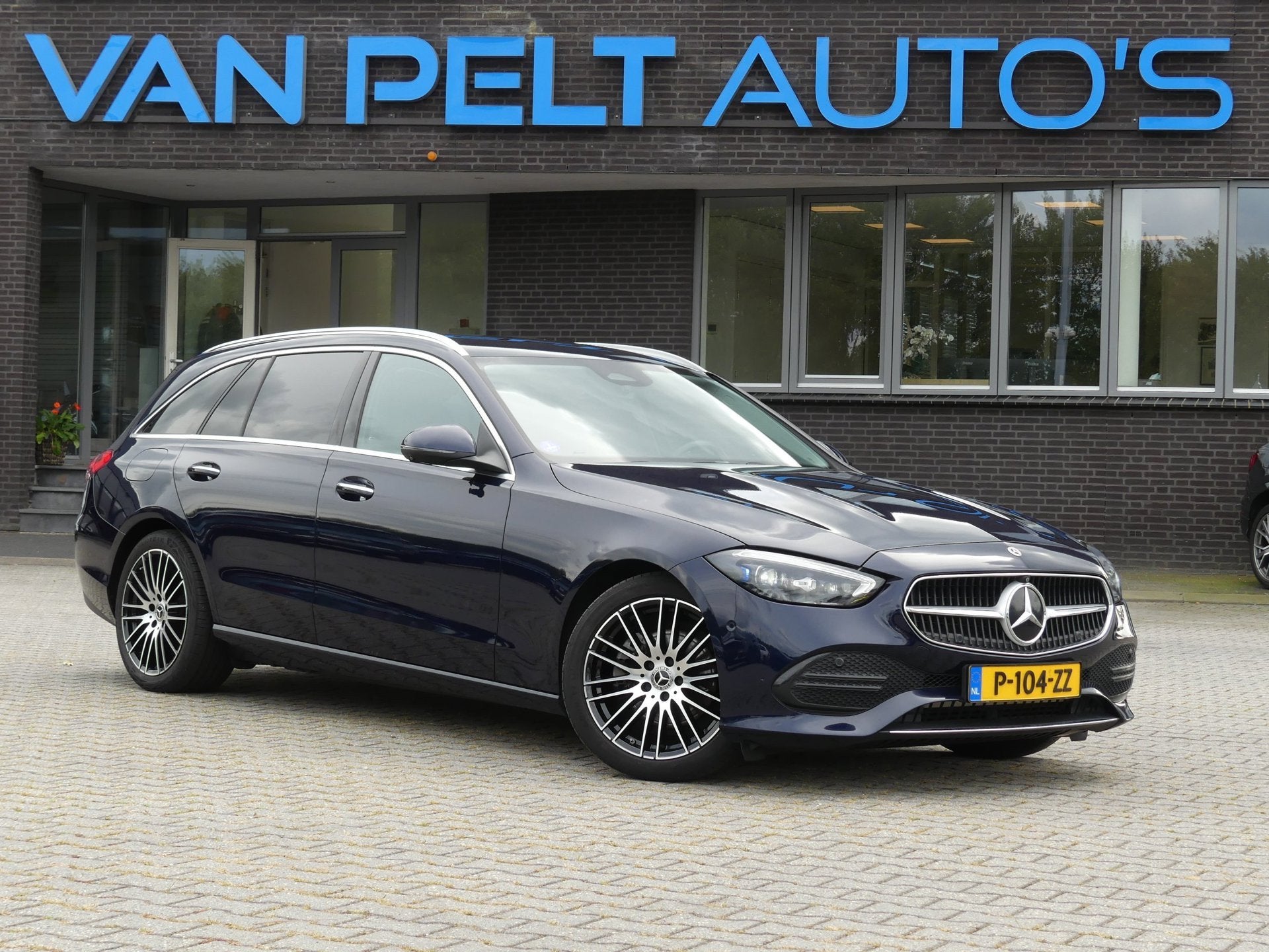 Mercedes-Benz C-klasse Estate 180 Automaat Luxury Line / Las, Auto's, Dealer onderhouden, Achterwielaandrijving, 4 cilinders, Blauw