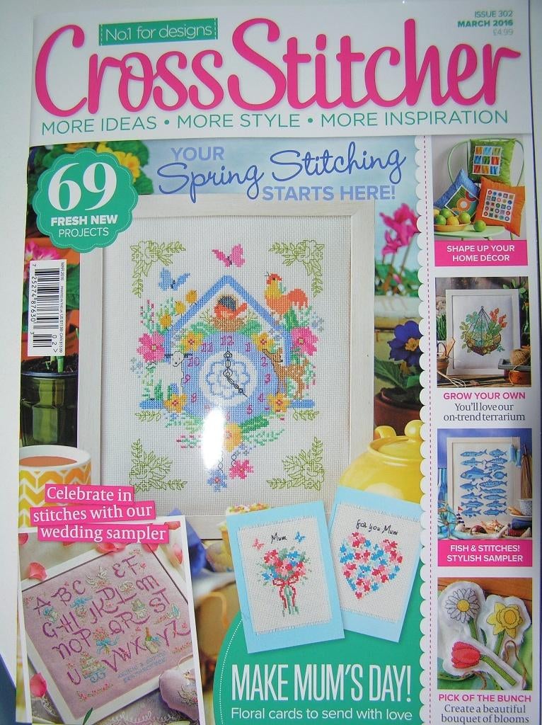 Cross Stitcher nr. 302 en Needlecraft - nieuw, Hobby en Vrije tijd, Ophalen of Verzenden, Nieuw, Handborduren, Patroon
