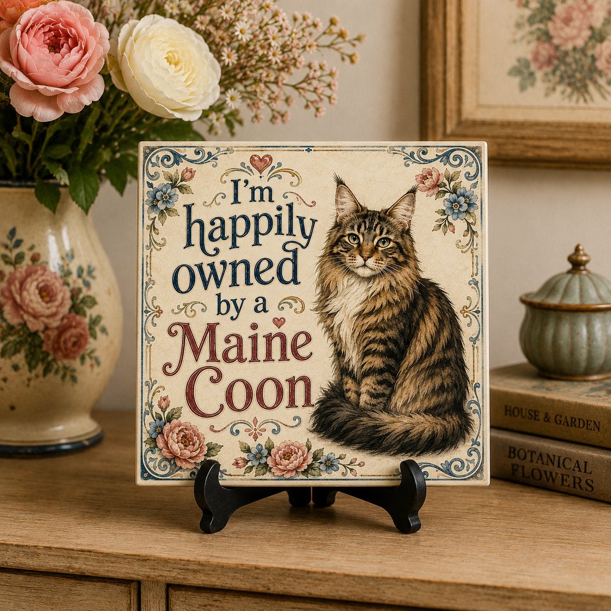 I’m happily owned by a Maine Coon - Tegel, Ophalen of Verzenden, Nieuw