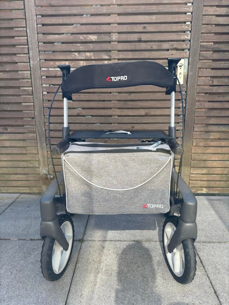 Rollator Toppro Olympus ATR Offroad (incl. Rugsteun + stok), Diversen, Ophalen of Verzenden, Opvouwbaar, Zo goed als nieuw