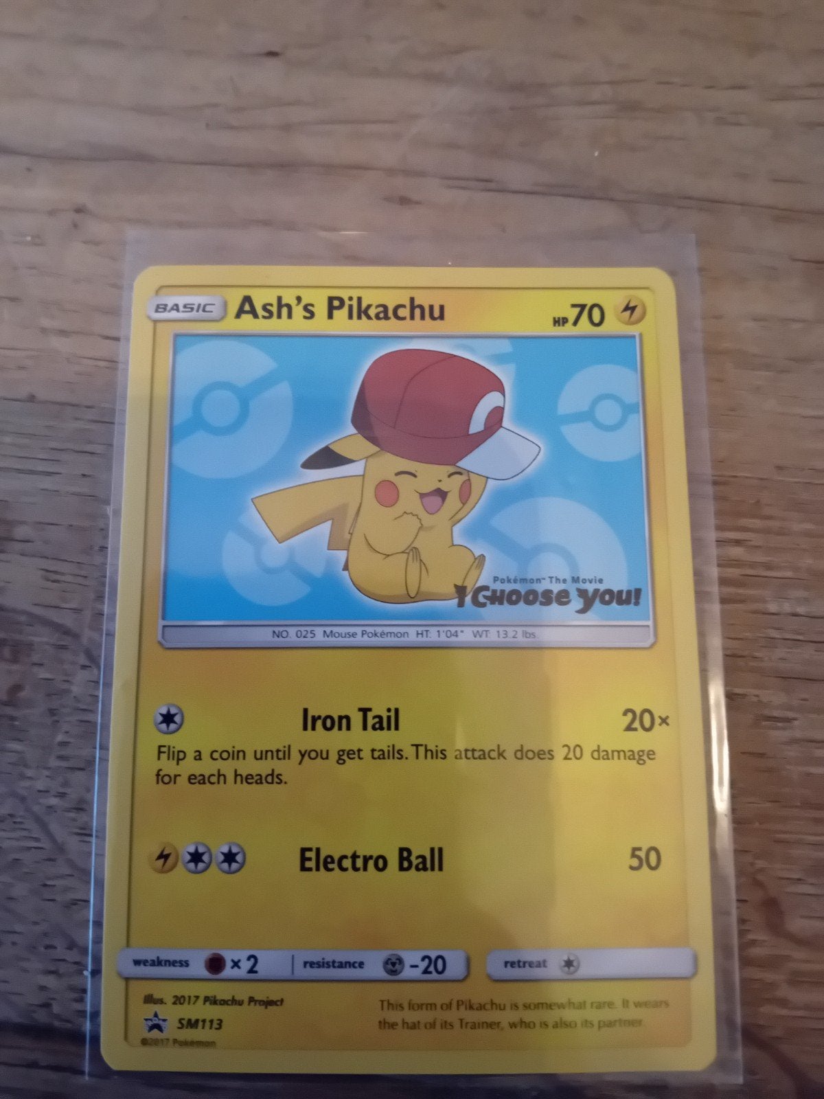 ash pikachu, Ophalen, Zo goed als nieuw, Losse kaart, Foil