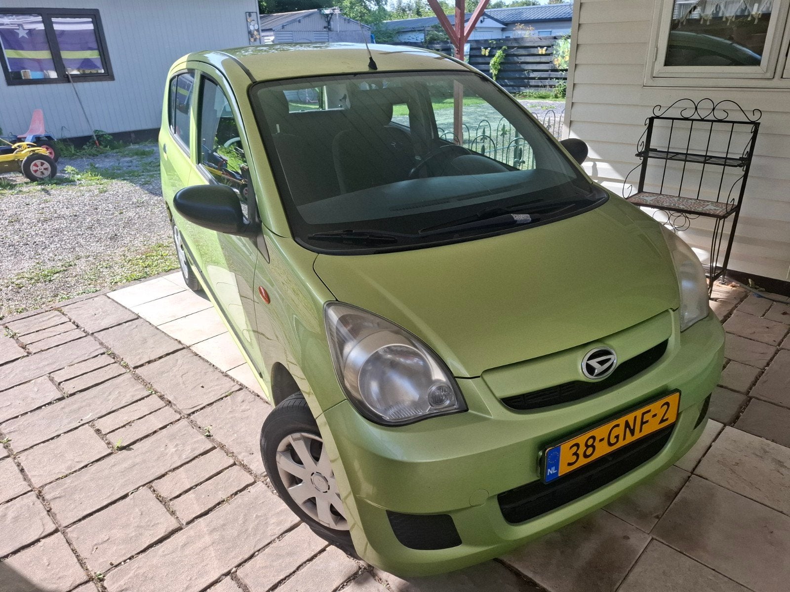 Daihatsu Cuore 1.0 5D 2008 Groen, Auto's, Voorwielaandrijving, 600 kg, 18 €/maand, 4 stoelen