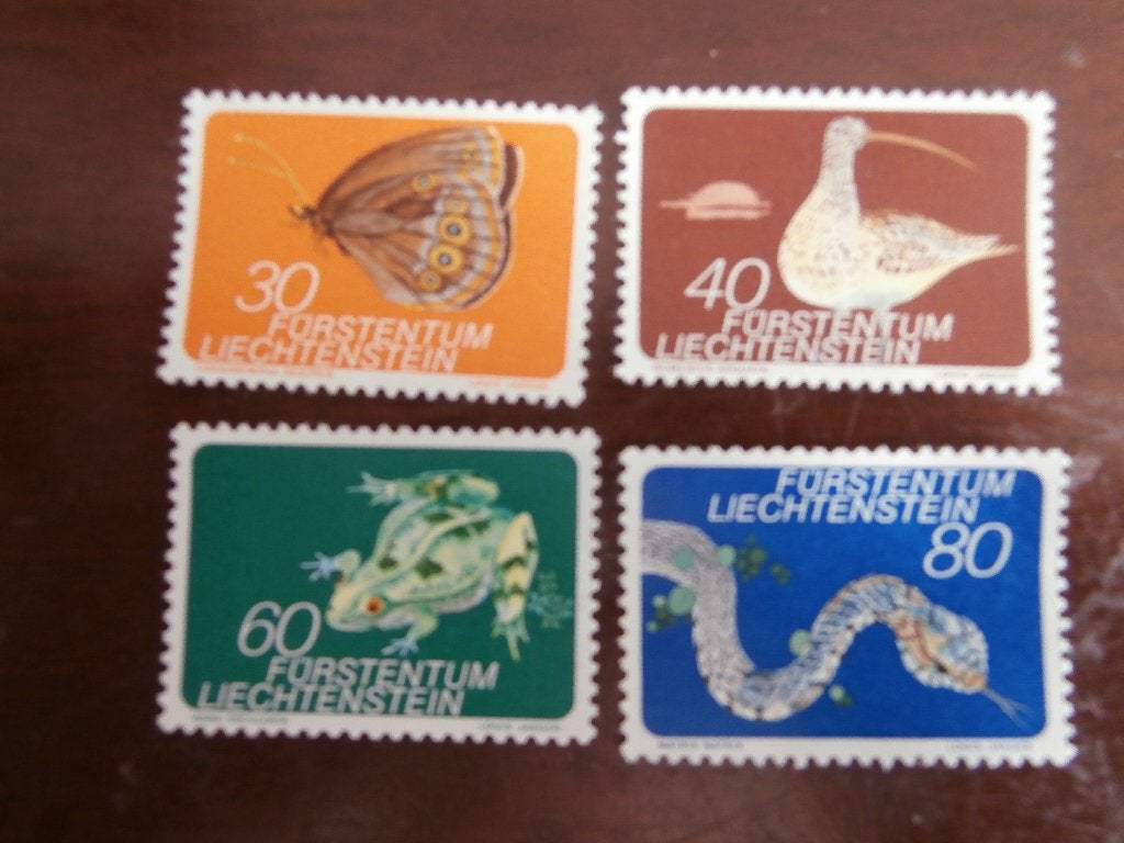 LIECHTENSTEIN 1973; serie DIEREN, Verzenden, Postfris, Dier of Natuur