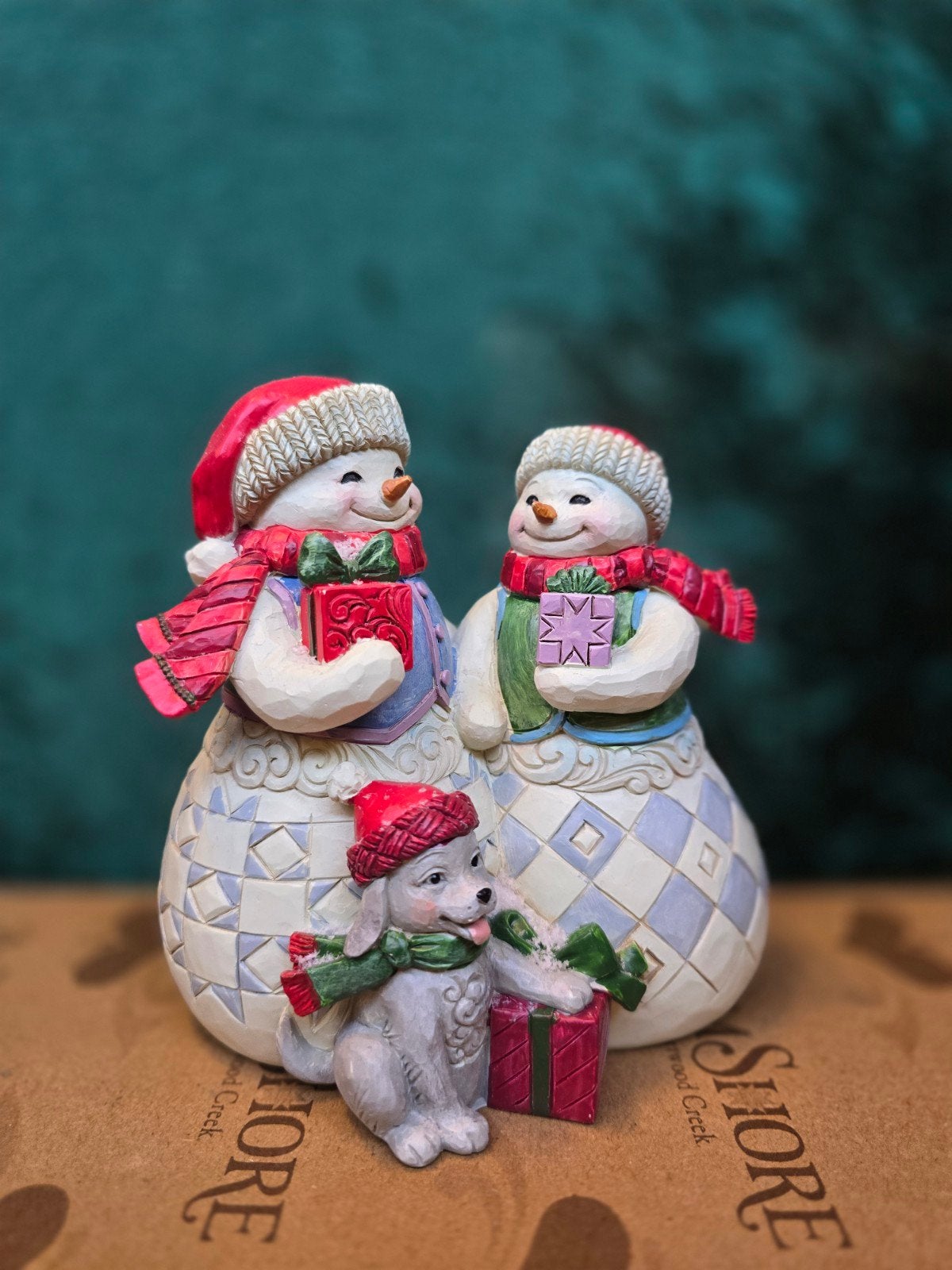Snowcouple with Puppy H13cm Jim Shore, Diversen, Ophalen of Verzenden