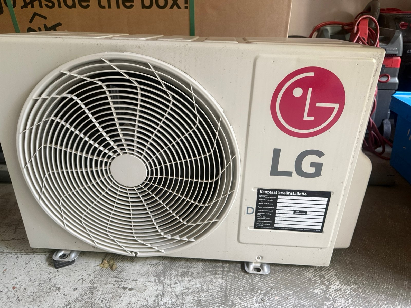 Lg buitenunit nagenoeg nieuw, Ophalen of Verzenden, Zo goed als nieuw, Wandairco, 3 snelheden of meer
