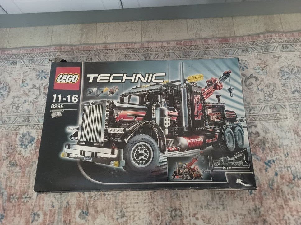 Lego Technic 8285 Sleepwagen - Compleet met doos en boekjes, Inclusief instructies, Gebruikt, Lego, Ophalen of Verzenden
