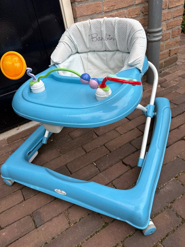 Loopstoel, Ophalen, Gebruikt, Babygym, Met wieltjes