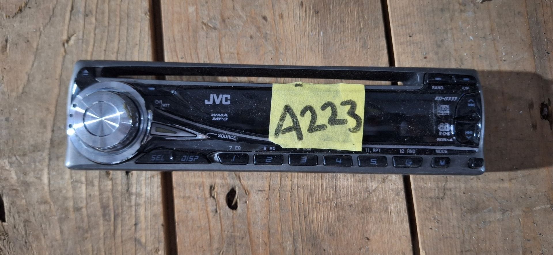 JVC KD-G333 Afneembaar Radio Frontje / Bedieningspaneel OEM, Gebruikt, -, -, Ophalen of Verzenden