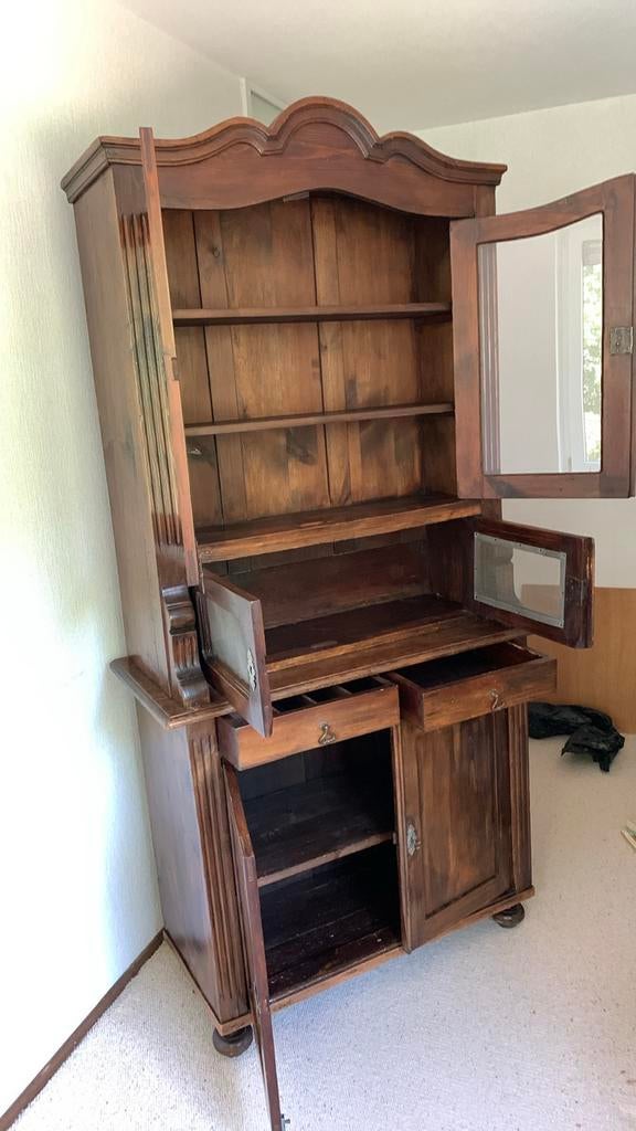 Houten buffetkast met veel opbergruimte, Huis en Inrichting, Kasten | Buffetkasten, Gebruikt, 150 tot 200 cm, 100 tot 150 cm, 25 tot 50 cm