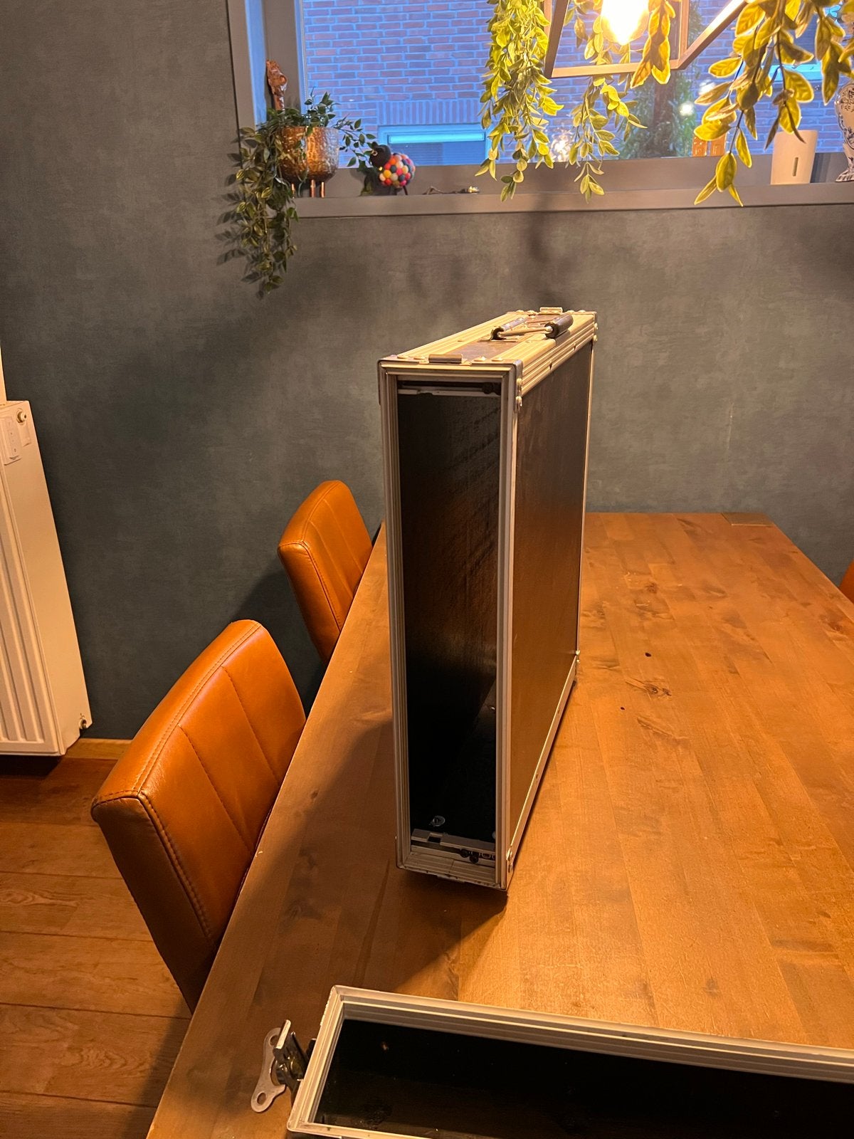 Professionele stevige houten double door flightcase 2U, Muziek en Instrumenten, Ophalen of Verzenden, Gebruikt, Overige instrumenten