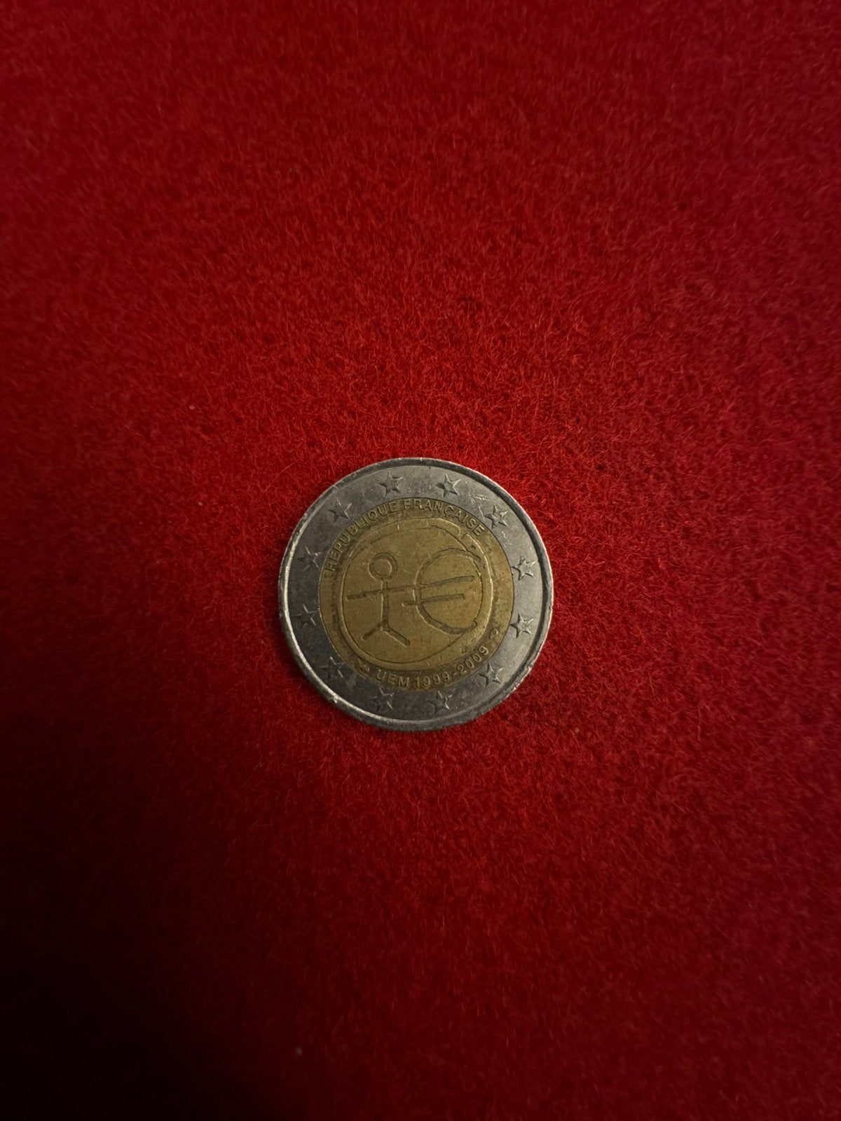 Republique française uem 1999-2009 munt, Postzegels en Munten, Munten | Europa | Euromunten, Ophalen of Verzenden, 2 euro