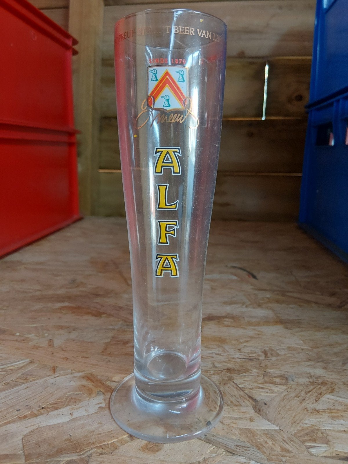 alfa bierglazen, Ophalen, Zo goed als nieuw, Glas of Glazen, Overige merken