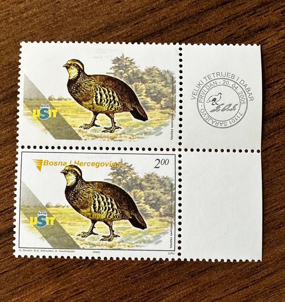 Bosnië Herzegovina 2004 Vogels Patrijs Postfris, Ophalen of Verzenden, Overige landen, Postfris