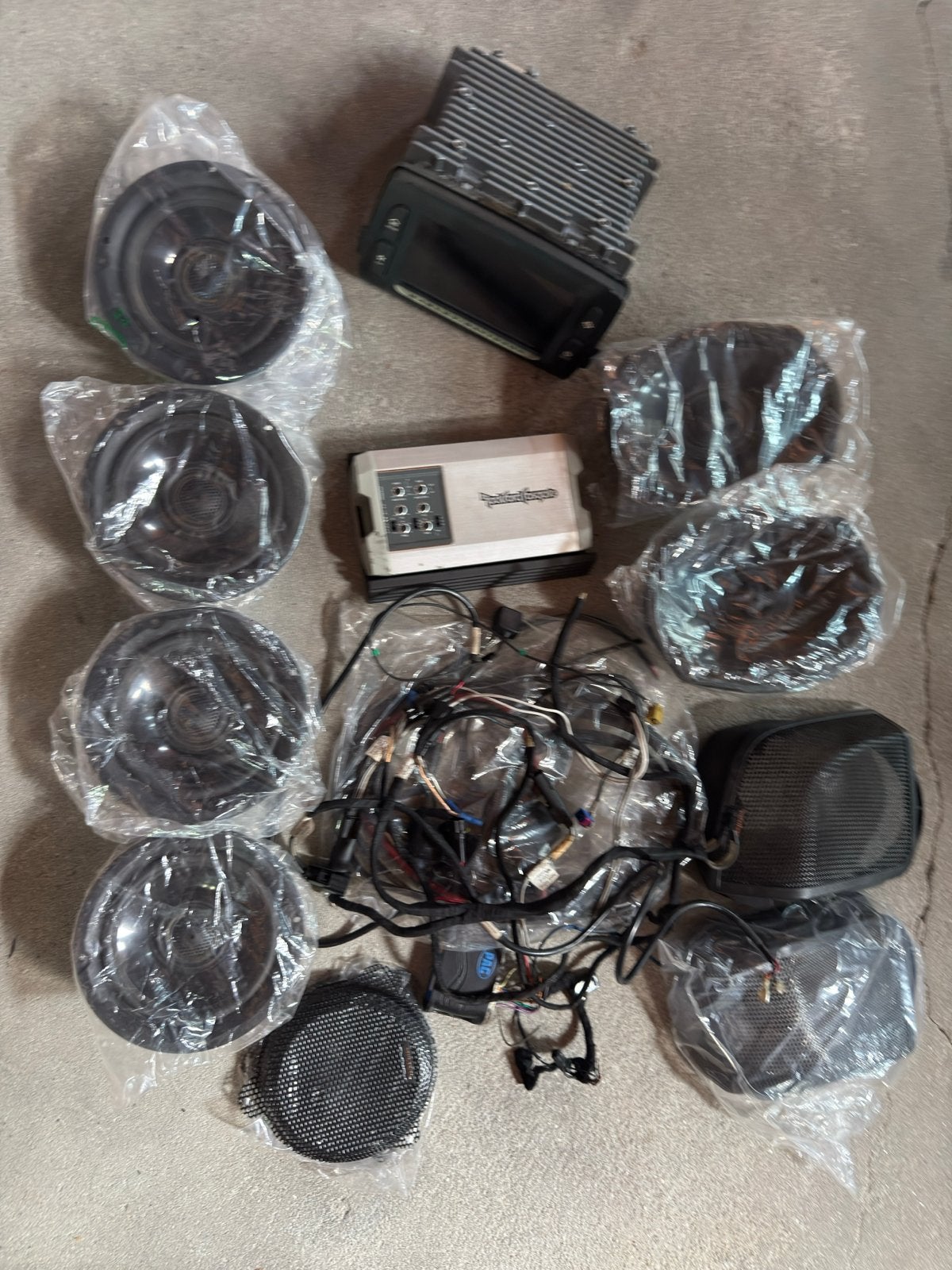 Harley Street Glide Speakerset - Rockford Fosgate Audio, Motoren, Onderdelen | Harley-Davidson, Ophalen of Verzenden, Gebruikt