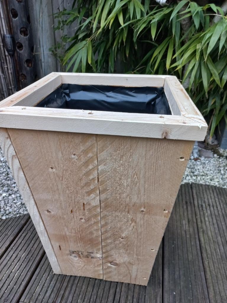 Houten Bloembakken, Tuin en Terras, Bloembakken en Plantenbakken, Ophalen, Vierkant, Nieuw, Hout