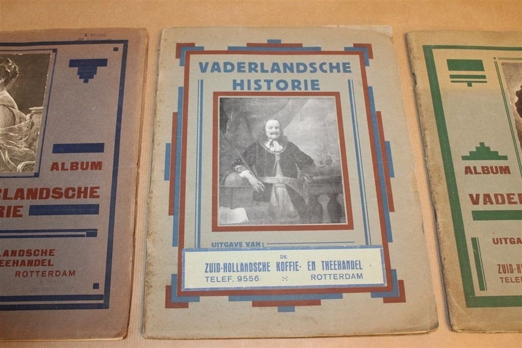 Vaderlandsche Historie — 3 Complete Plaatjesalbums 1927, Ophalen of Verzenden, Gelezen