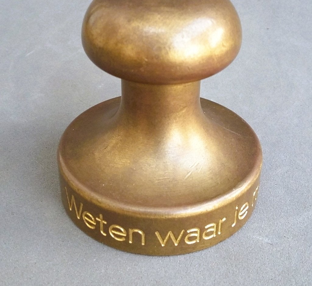 Presse Papier Paperweight Koninklijke Marine Vorm Bolder, Nvt., Ophalen of Verzenden, Nederland, Nvt.