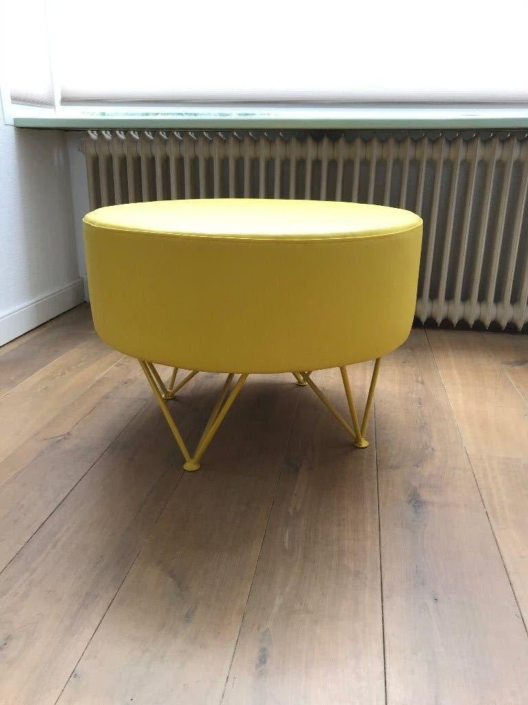 IZGS voetenbank poef rond zitelement design HAY geel, Ophalen, Minder dan 50 cm, Rond, Minder dan 50 cm
