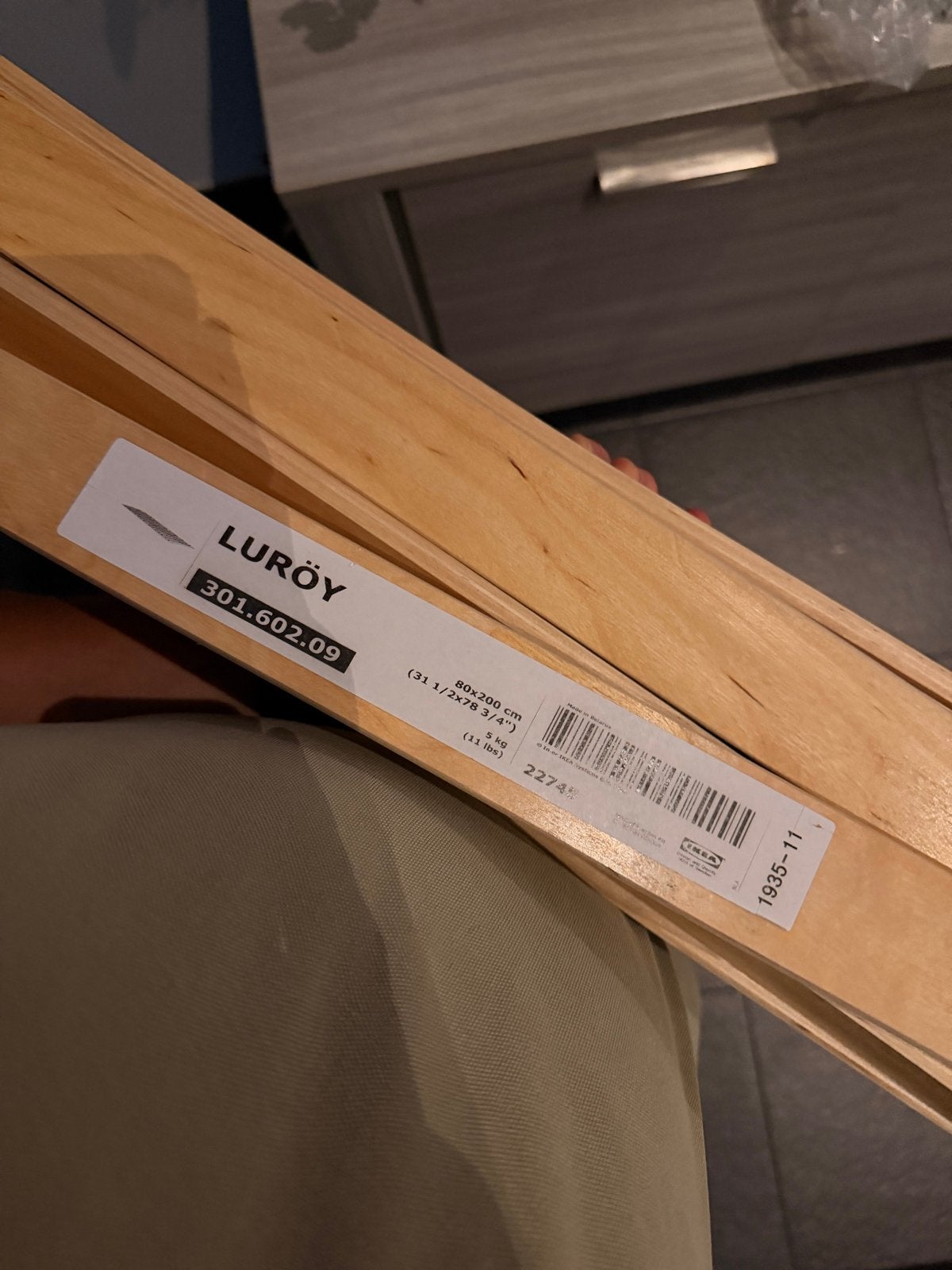IKEA LURÖY Lattenbodem 80x200 cm, Eenpersoons, Nieuw, Ophalen of Verzenden, 80 cm