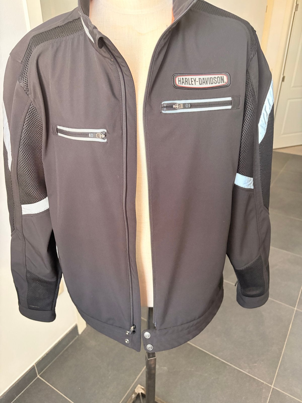 Harley-Davidson Motorjas Textiel Zwart - Maat 2XL, Harley-Davidson, Jas | textiel, Heren, Ophalen of Verzenden