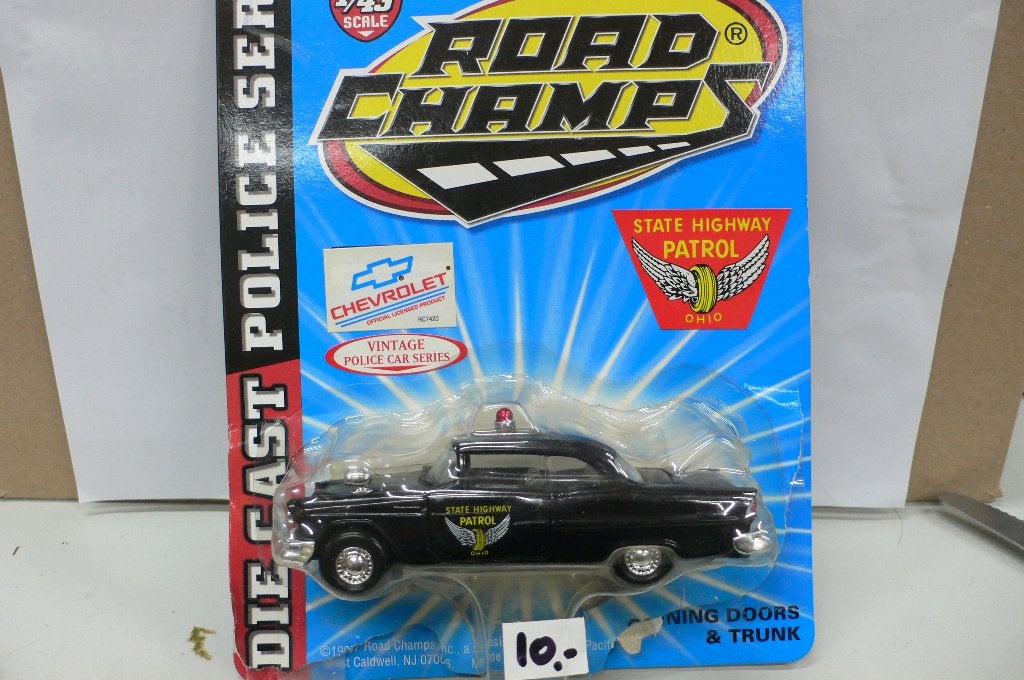 chevrolet bel air 1955 state highway patrol ohio - 1/43, Hobby en Vrije tijd, Modelauto's | 1:43, Verzenden, Nieuw, Auto, Overige merken
