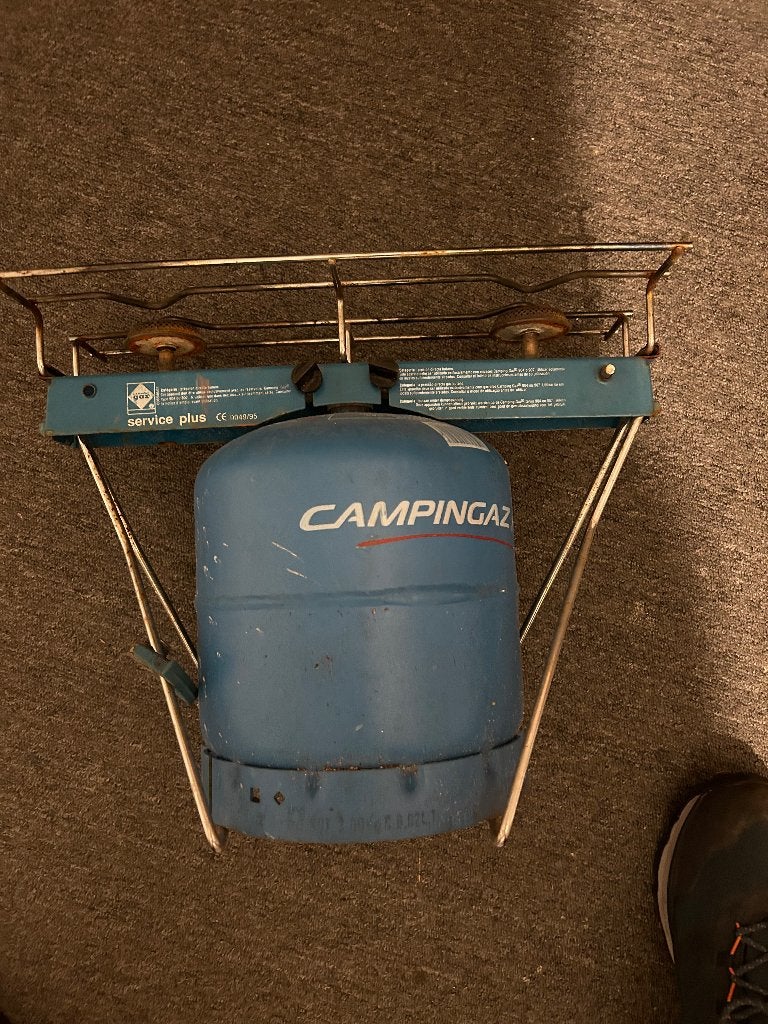 Camping gasstel, Caravans en Kamperen, Kampeeraccessoires, Ophalen, Gebruikt
