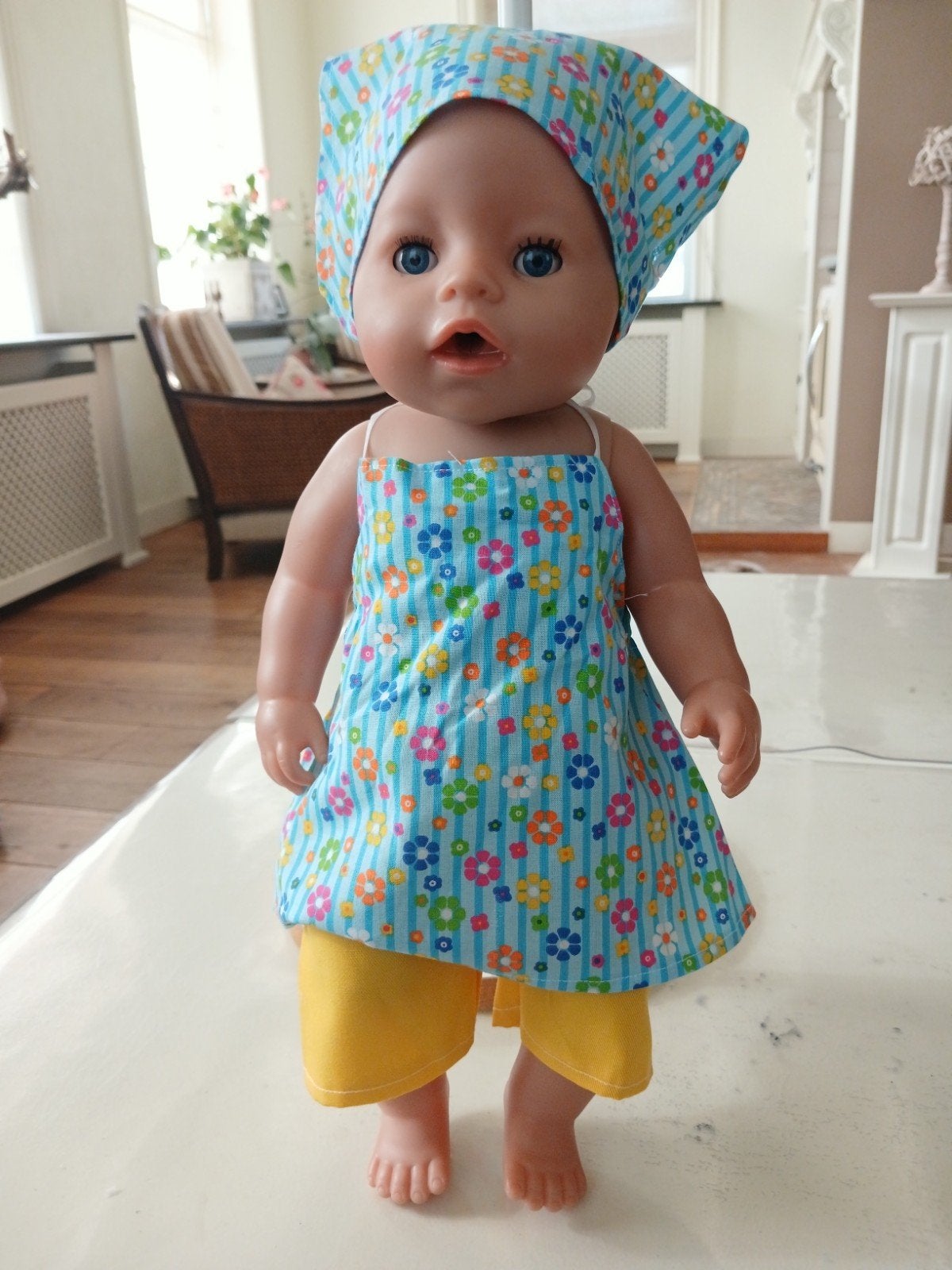 3 delig gekleurde bloem set baby born pop 43cm, Kinderen en Baby's, Ophalen of Verzenden, Nieuw, Babypop