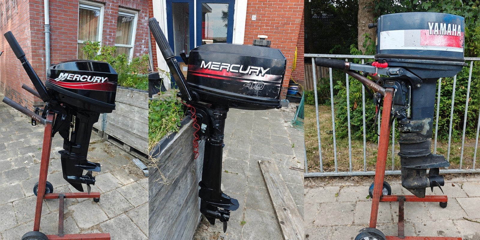 Mercury 15pk en 4pk, Yamaha 20pk, Watersport en Boten, Ophalen, 10 tot 30 pk, Gebruikt, Elektrische start