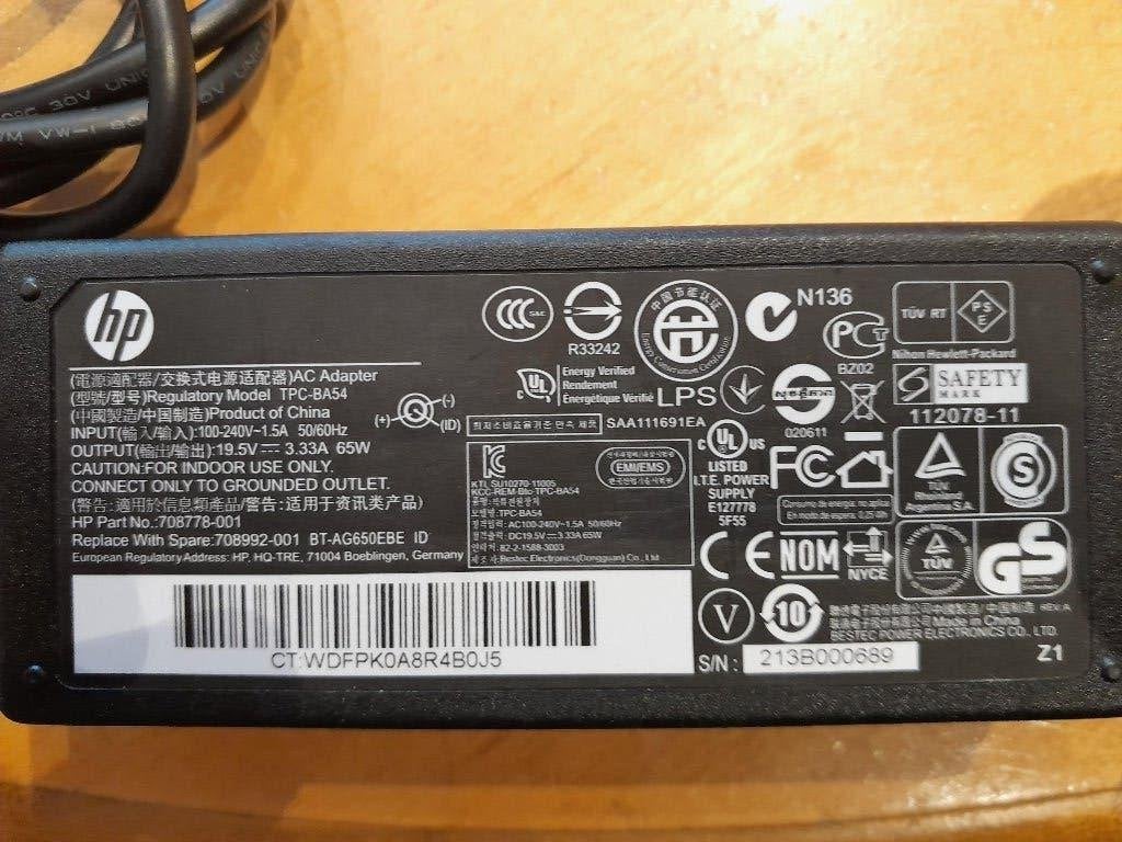 Te koop: TPC-DA54 adapter HP (2) voeding laptop, Ophalen of Verzenden, Nieuw, Hp