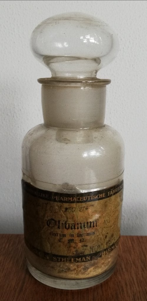 Apotheekfles olibanum koninklijke famaceutische fabrieke, Ophalen of Verzenden