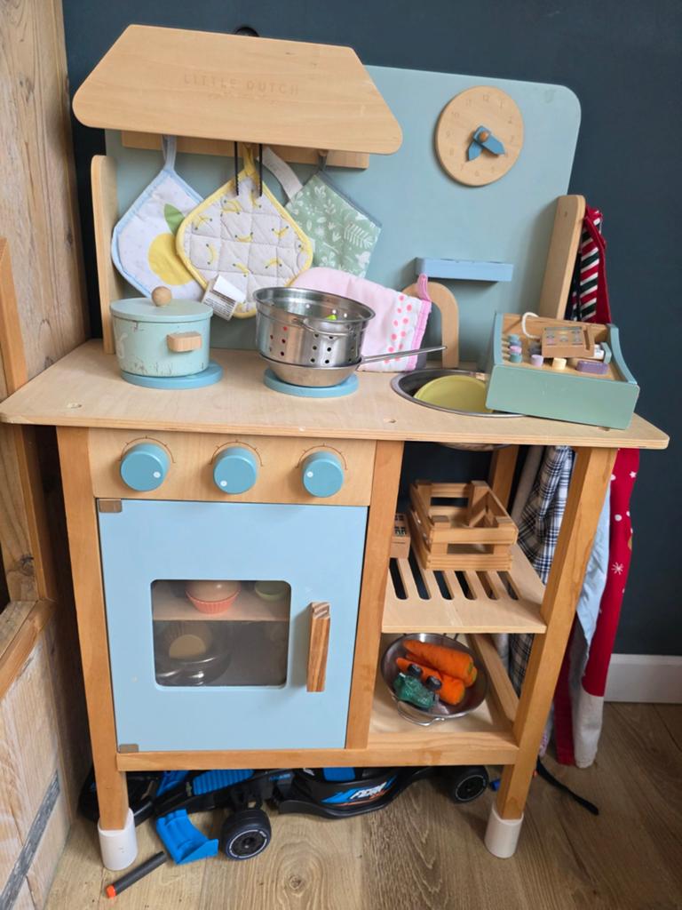 Little Dutch Houten Speelkeuken met Accessoires, Kinderen en Baby's, Speelgoed | Speelkeukens, Ophalen of Verzenden, Gebruikt