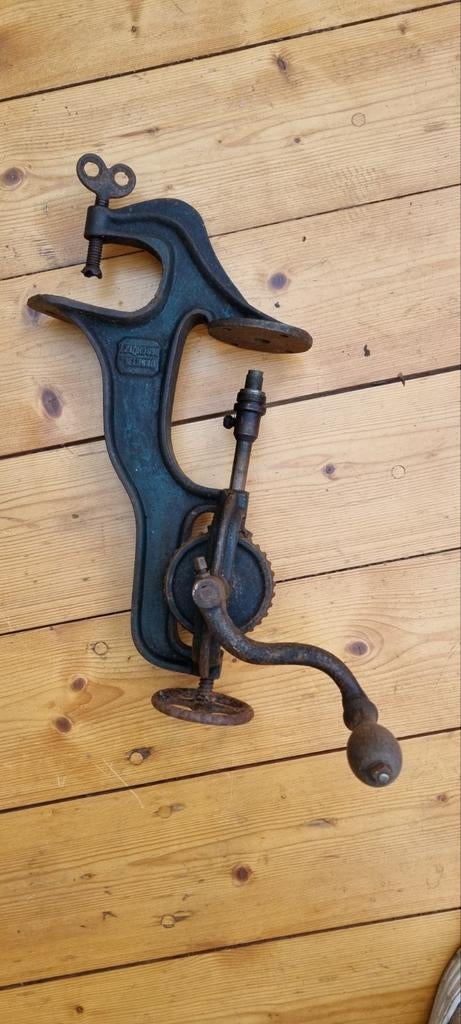 Handboor, Huis en Inrichting, Woonaccessoires | Kapstokken, Gebruikt, Minder dan 100 cm, Hout, Ophalen