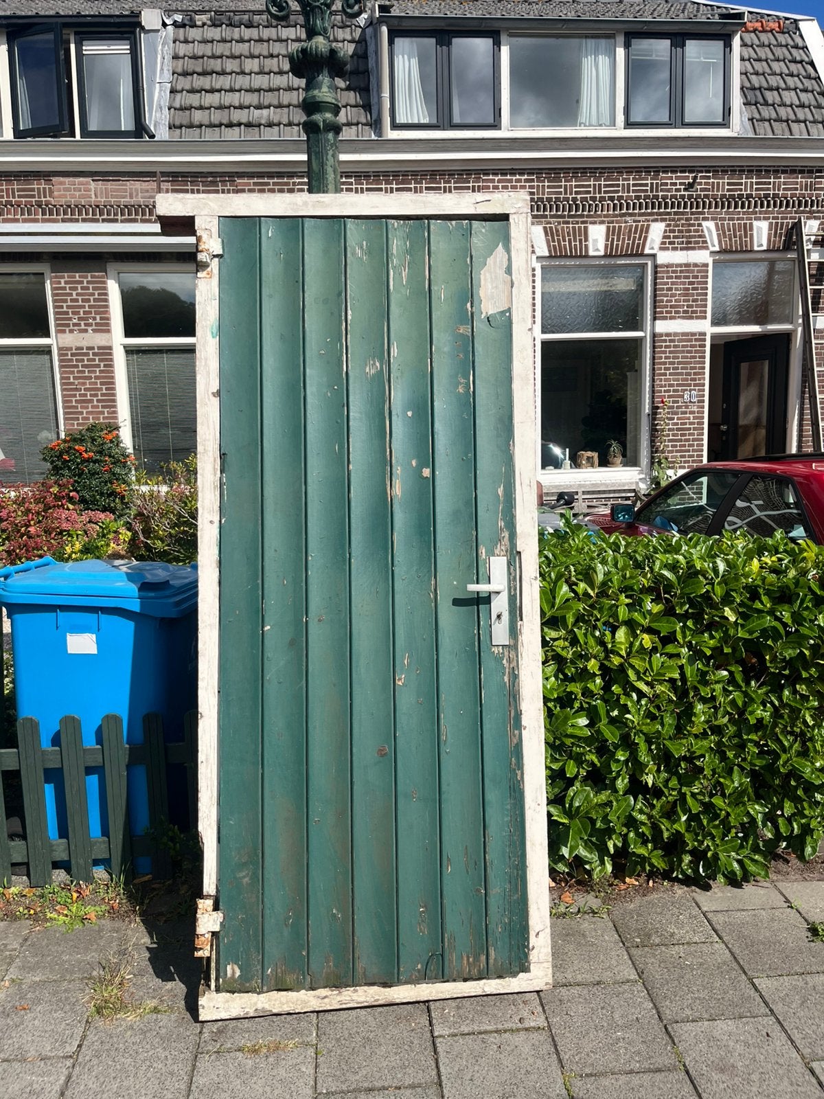 Buiten deur voor schuur oid, Doe-het-zelf en Verbouw, Gebruikt, 80 tot 100 cm, Ophalen of Verzenden, Buitendeur