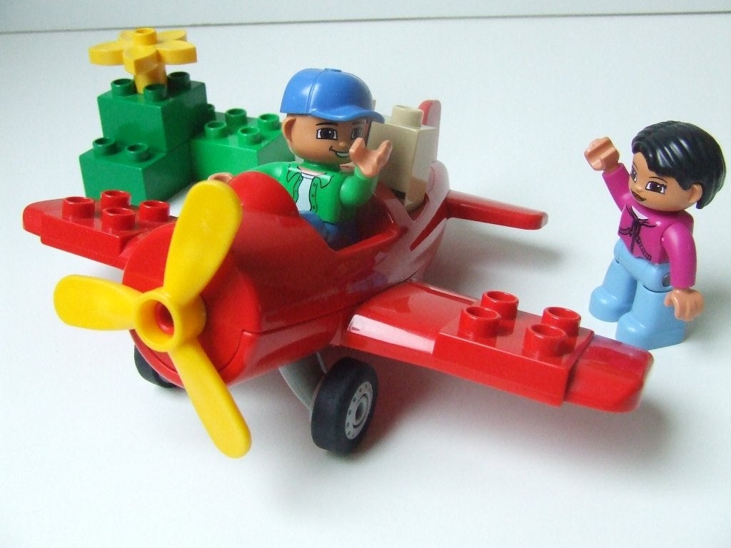 Duplo set 5592 – Mijn eerste vliegtuig / My First Plane, Ophalen of Verzenden, Zo goed als nieuw, Compleet, Duplo