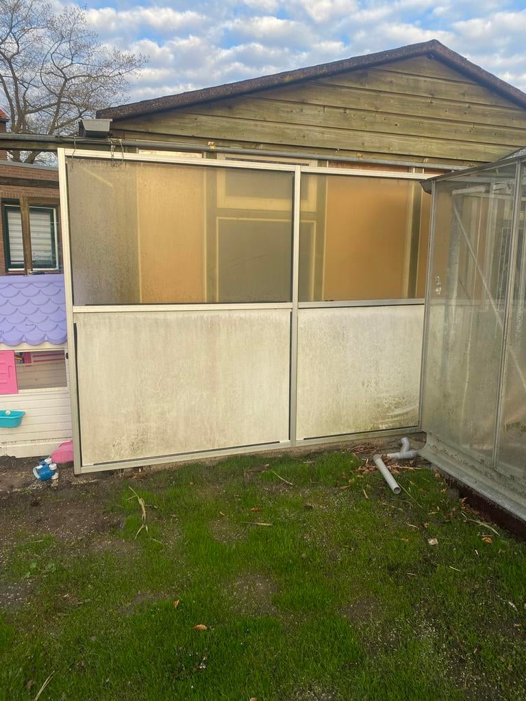 Robuust windscherm voor tuin of terras, Ophalen of Verzenden, Gebruikt