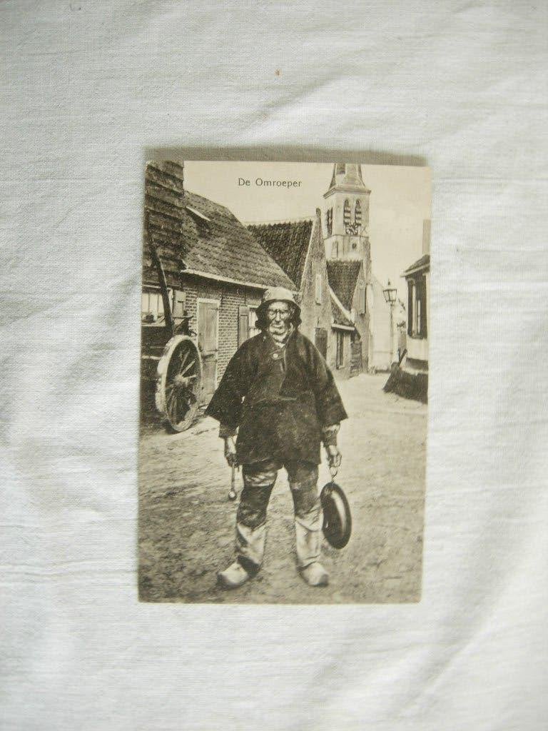 Oude ansichtkaart De Omroeper Zandvoort dorpsomroeper, Verzenden, 1920 tot 1940, Gelopen, Noord-Holland
